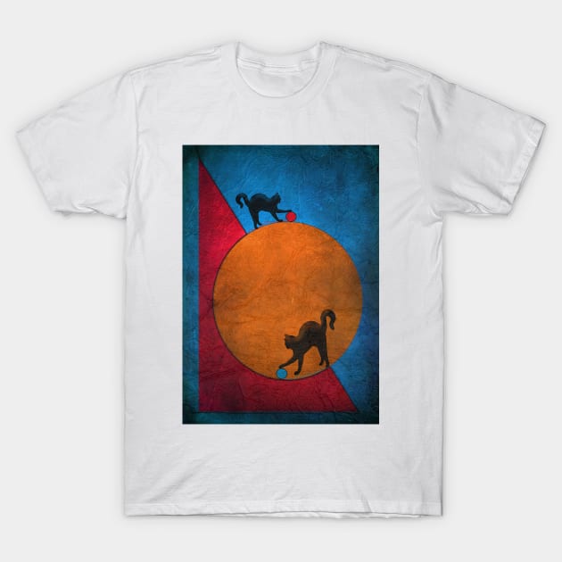 Cats Artwork. T-Shirt by piksimp